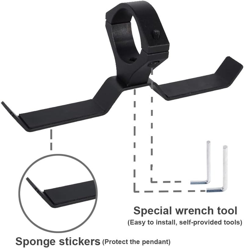 Funny AL4X4 UTV Helmet Hanger Aluminum Headset Hanger Fits 1.75"-2" Roll Cage, UTV Hanger for Headset Helmet Goggle Gloves, Compatible with Polaris RZR Can - Image 4